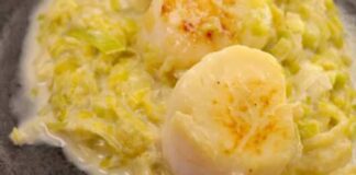 Fondue de Poireaux au Chèvre Frais WW