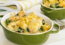 gratin de pâtes au poulet WW