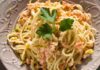 Spaghettis au saumon et poireaux WW