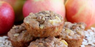 muffins aux pommes et flocons d'avoine WW