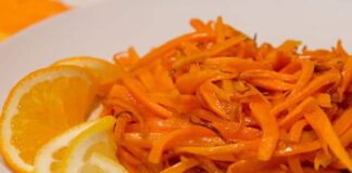 Poêlée de carotte au Jus d'Orange WW