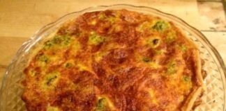 quiche au brocoli et aux lardons WW