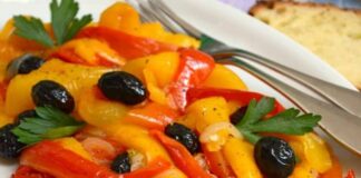 Poêlée aux Poivrons et aux Olives Noires WW