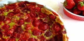 clafoutis de fraises au Thermomix