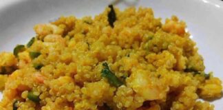 quinoa aux crevettes et courgettes au Thermomix