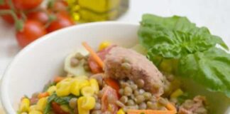 salade aux lentilles et au thon WW
