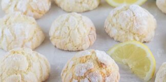 Biscuits Craquelés au Citron et au Yaourt au Thermomix