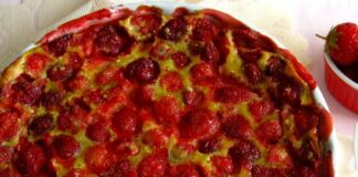 clafoutis aux fraises WW