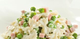 Farfalles aux Petits Pois et Jambon au Thermomix