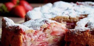 gâteau invisible aux fraises au Thermomix