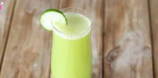 jus detox aux pommes / concombre et gingembre WW