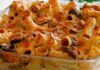 gratin des pâtes aux champignons et chorizo WW