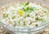 salade de riz au saumon et aux crevettes WW