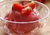 Glace aux fraises et yaourt à 1 SP