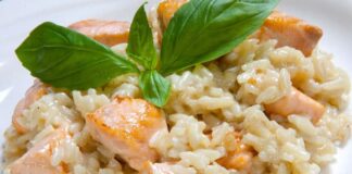 Risotto au Saumon Frais et Fromage Ail et Fines Herbes WW