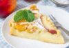 clafoutis aux péches et au fromage blanc à 1 SP