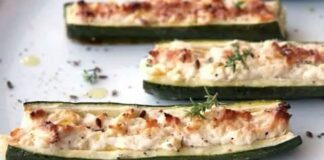 Courgettes Farcies au Chèvre Frais WW