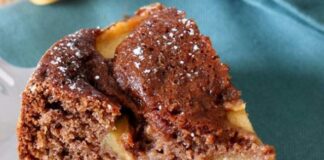 gâteau au chocolat et aux pommes au Thermomix