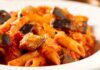 pâtes à la sauce tomates et aux aubergines WW