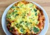quiche sans pâte au saumon / brocoli et Kiri WW