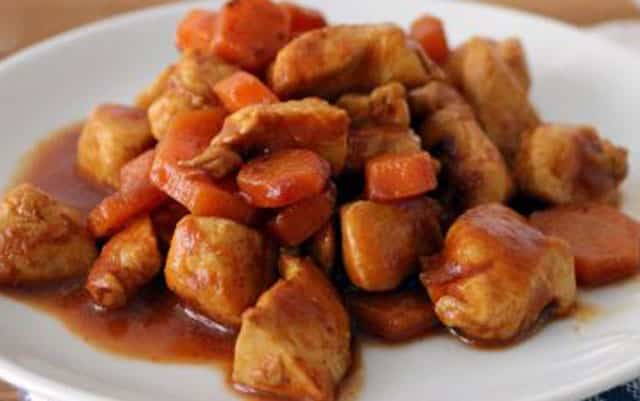 sauté de poulet aux carottes et sauce soja WW