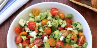 Salade avocat tomate