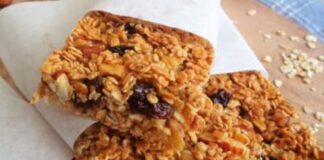 Barres Légères aux Flocons d'Avoine et Raisins Secs WW