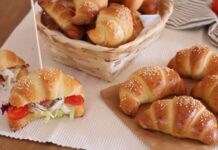 Croissants Salés Briochés au Thermomix