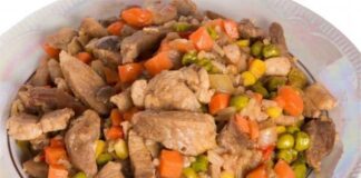 Blanquette de veau aux petits pois et carottes