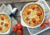 Clafoutis de chèvre frais et tomates cerises