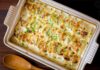 Courgettes et pommes de terre gratinées