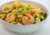 Curry de riz crevettes et légumes