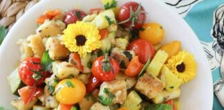 Salade de gnocchis et légumes