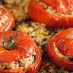 Tomates farcies aux courgettes et riz