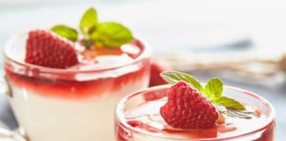 Verrines de framboises facile