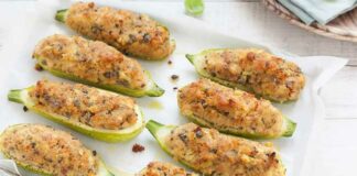 Courgettes gratinées au thon et câpre