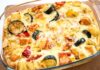 Quiche sans pâte au curry et légumes