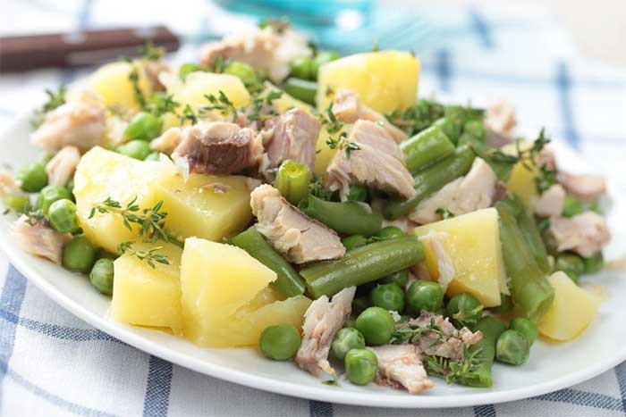 Salade De Pomme De Terre Thon Et Haricots Verts Plat Et Recette