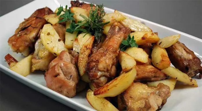 poulet pommes de terre four