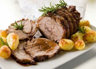 Rôti de veau pommes de terre four