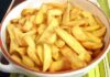Frites cuites four
