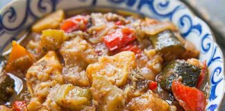 Ratatouille Weight Watchers cuite au micro-ondes