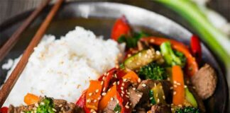 Wok de boeuf à la façon asiatique
