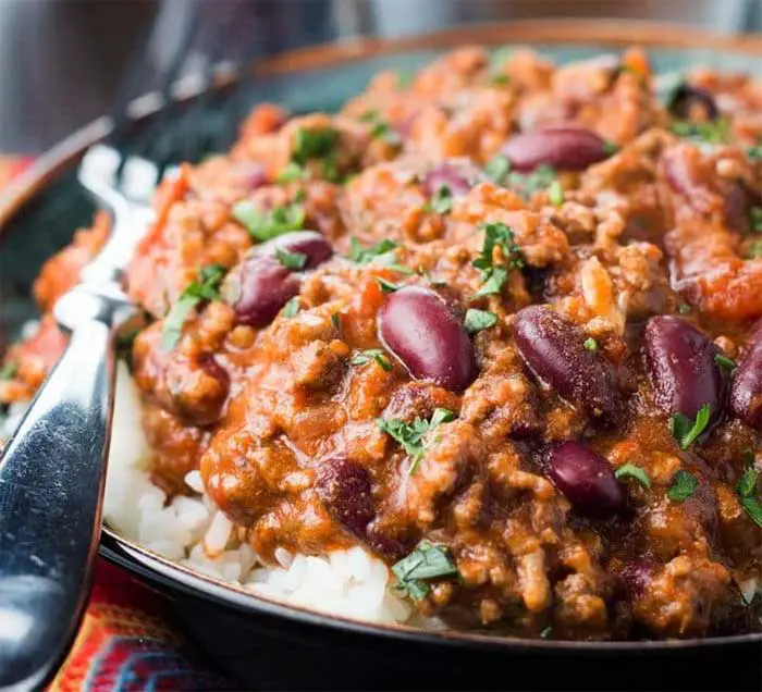 Chili con carne la recette légère