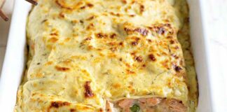 Lasagnes au saumon frais