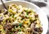 recette ww du boeuf Stroganoff