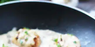 Blanquette de saint-jacques aux champignons