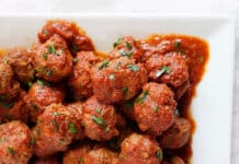 Boulettes de boeuf à la sauce tomate au Cookeo