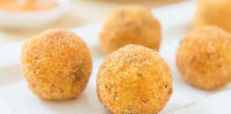 Croquettes de pomme de terre au poule