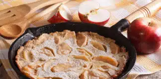 Gâteau aux pommes à la poêle